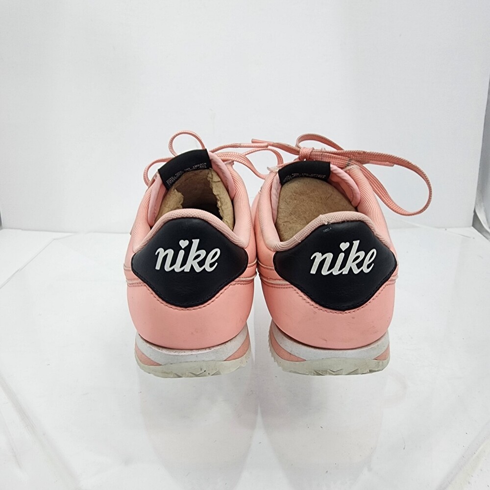 Nike Cortez Youth 7 Y/8.5 Coral Pink TXT VDAY Valentines Day AV3519-600 Sneakers - Picture 6 of 11